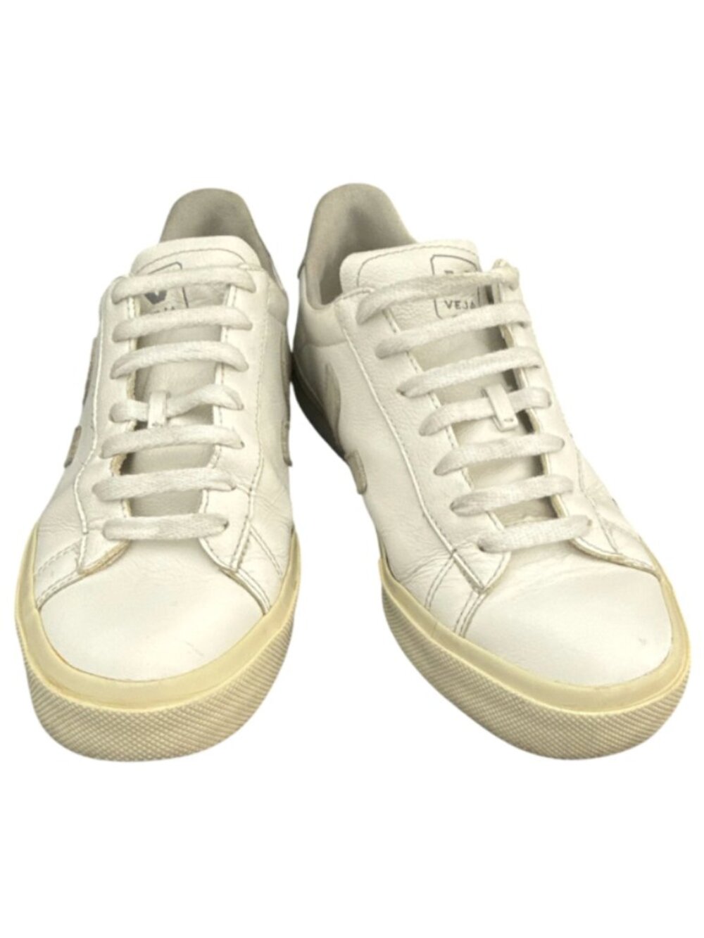 Veja White Leather Sneakers (Size 9)